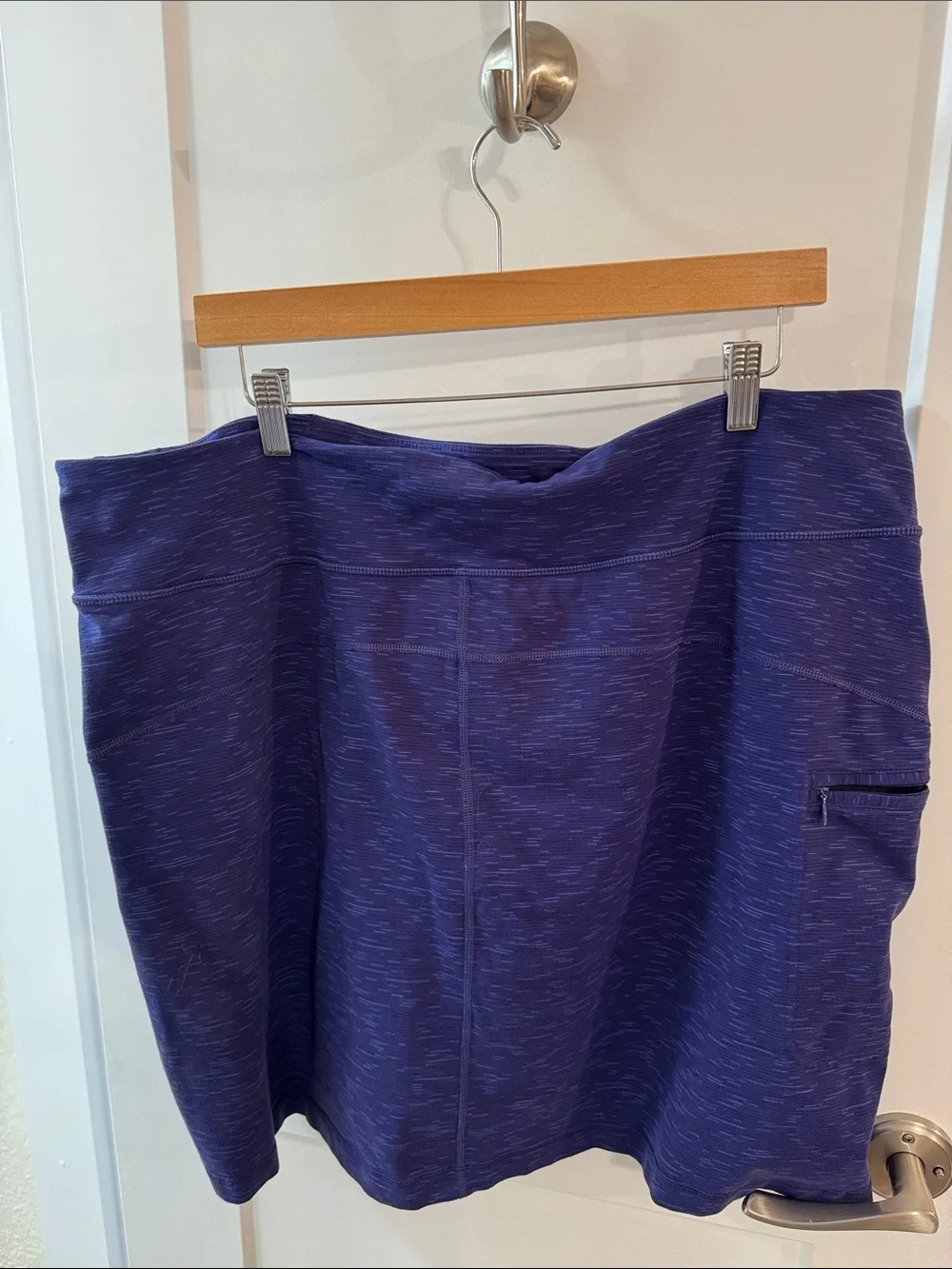 Duluth Trading Co Blue Active Mini Skirt with Built-in Shorts and Pocket XXL